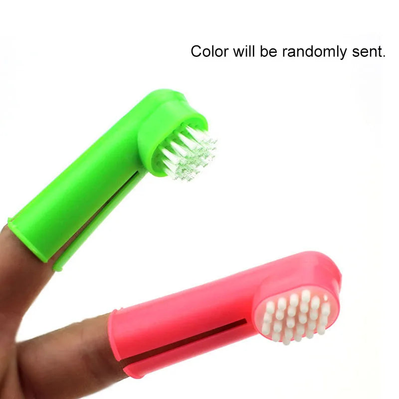 2pcs/set Pet Dog Toothbrush for Dogs Chihuahua Dog Tooth Brush Dog Cat Bad Breath Tartar Teeth Care Massage Hygiene