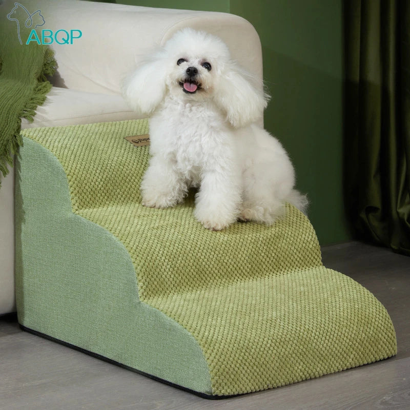 Memory Foam Dog Sofa Stairs Pet 2/3 Steps Stairs for Small Dog Cat Ramp Ladder Anti-slip Puppy Stairs Wholesale