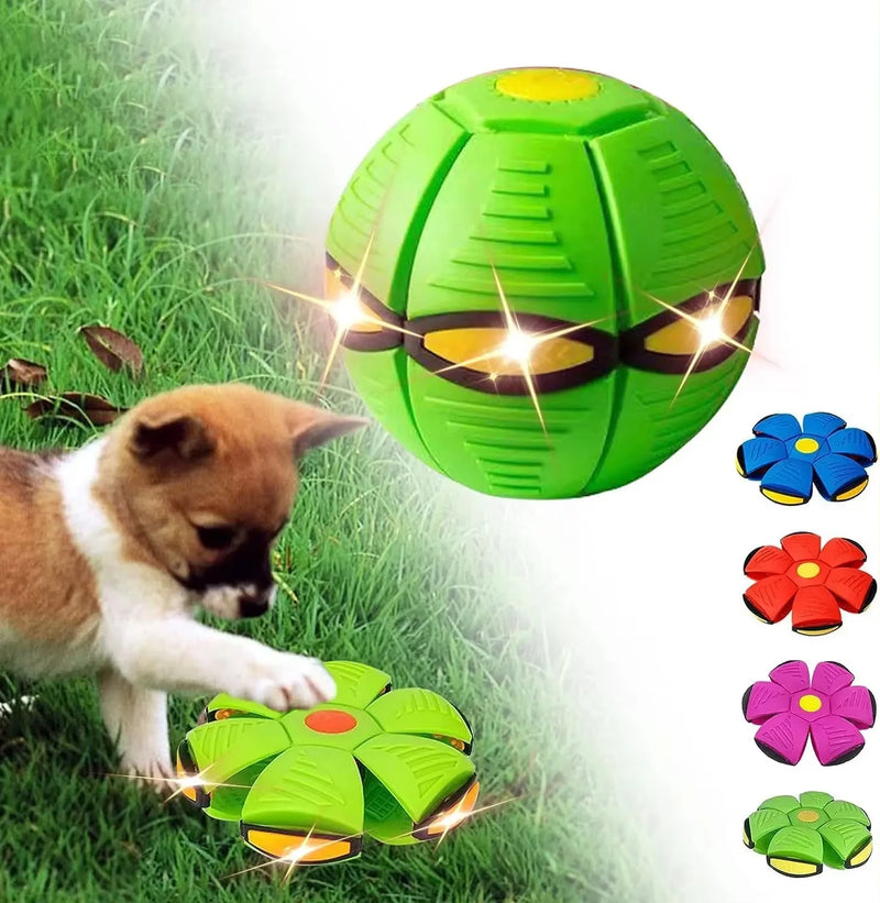 Dog Toys Funny Pet Toy Flying Saucer Outdoor Dog Training Toy Pelota Perro Dogs Accessoires Hot Interactive Flying Saucer Ball