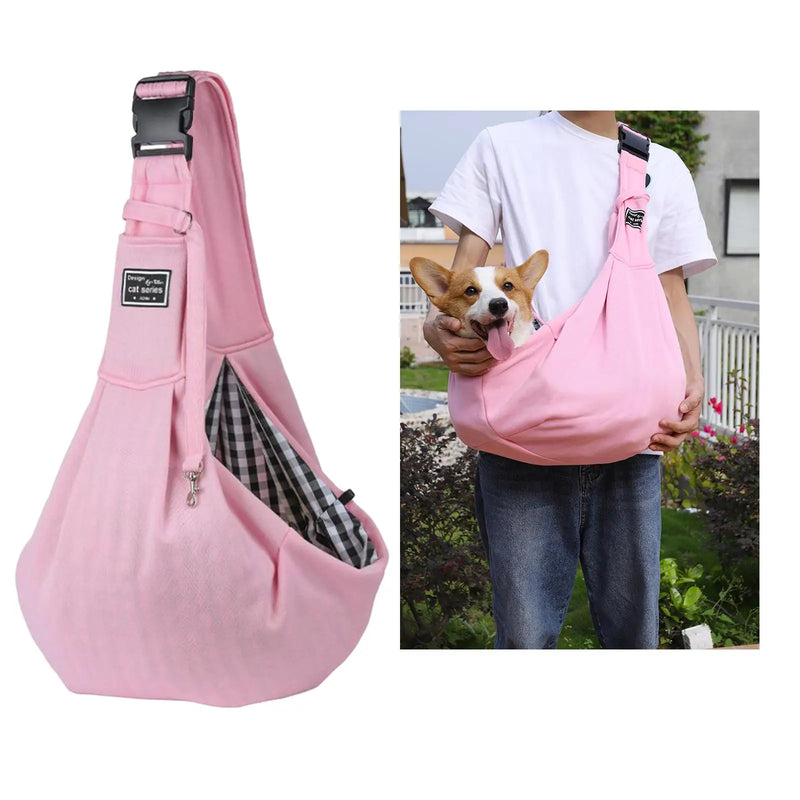 Adjustable Folding Pets Carrier Sling Breathable Pet Outing Bag Shoulder Crossbody Cat Bag Pet Dog Carrier Outdoor Travel