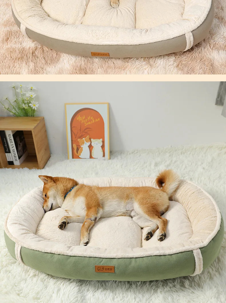 Dog Pet Bed Square Dog Beds For Large Dogs Dog Sofa Beds PP cotton And Anti-Mite Pet Beds Inner Pad Washable Puppy customized