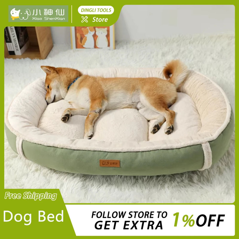 Dog Pet Bed Square Dog Beds For Large Dogs Dog Sofa Beds PP cotton And Anti-Mite Pet Beds Inner Pad Washable Puppy customized