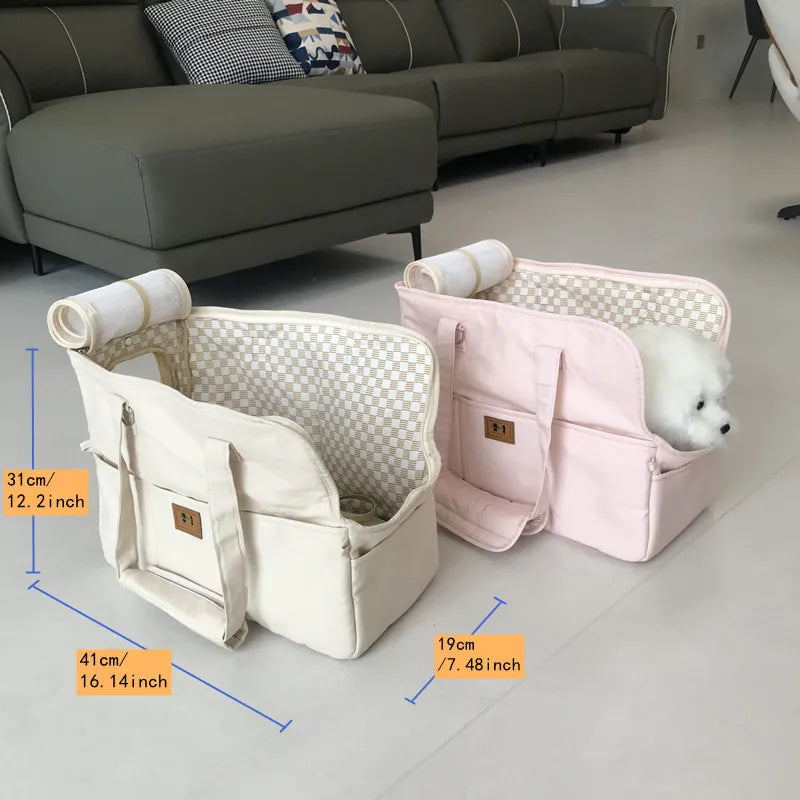 Portable Pet Cat ShoulderHandbag Pet Dog Carrier Bag Car Seat Nonslip Dog Carriers Safe,Puppy Cat Pet Bed Chihuahua Pet Products