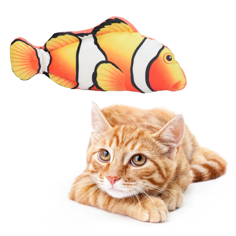 Cat Toys Fish USB Charger Fish Interactive Electric Floppy Fish Cat Toy Realistic Pet Cats Chew Bite Toys Pet Supplies Cats Dog