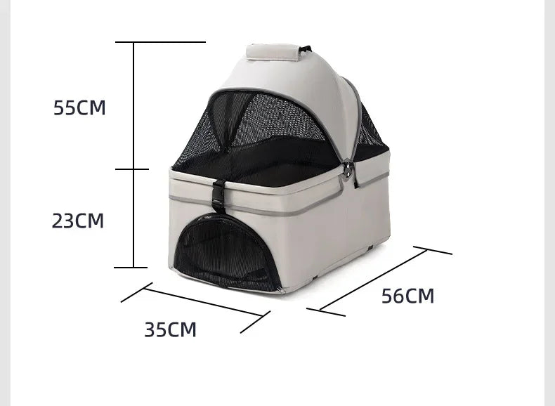 Pet Stroller for Dogs and Cats Lightweight and Foldable Teddy Baby Stroller Small Outdoor Pet Cart for Travel Easy