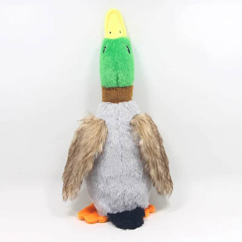 Cute Plush Duck Sound Toy Stuffed Squeaky Animal Squeak Dog Toy Cleaning Tooth Dog Chew Rope Toys Pet Dog Accessories Toys