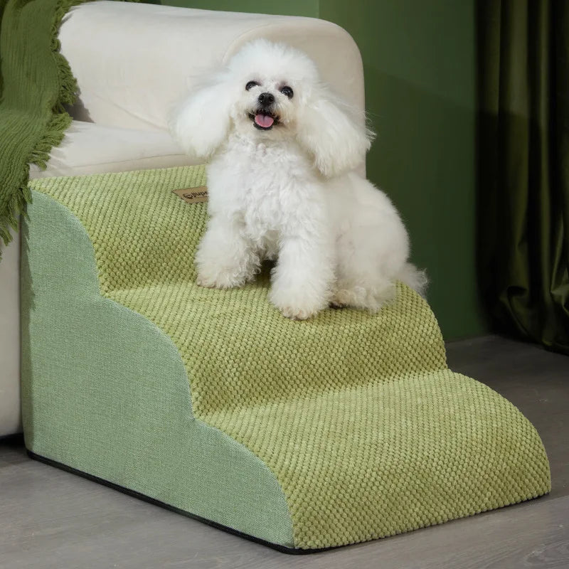 Memory Foam Dog Sofa Stairs Pet 2/3 Steps Stairs for Small Dog Cat Ramp Ladder Anti-slip Puppy Stairs Wholesale