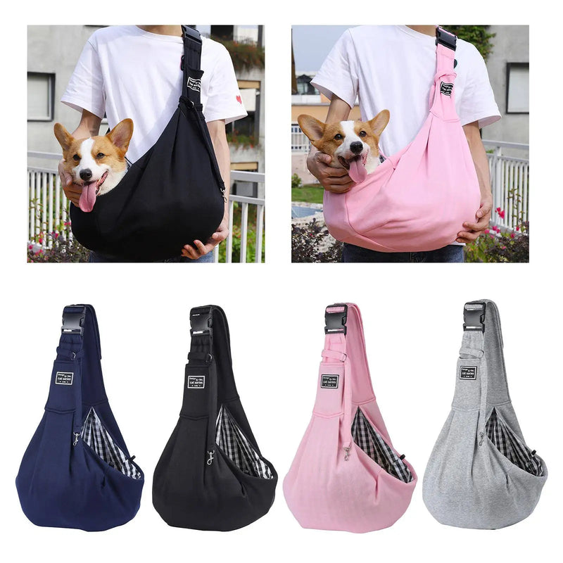 Adjustable Folding Pets Carrier Sling Breathable Pet Outing Bag Shoulder Crossbody Cat Bag Pet Dog Carrier Outdoor Travel