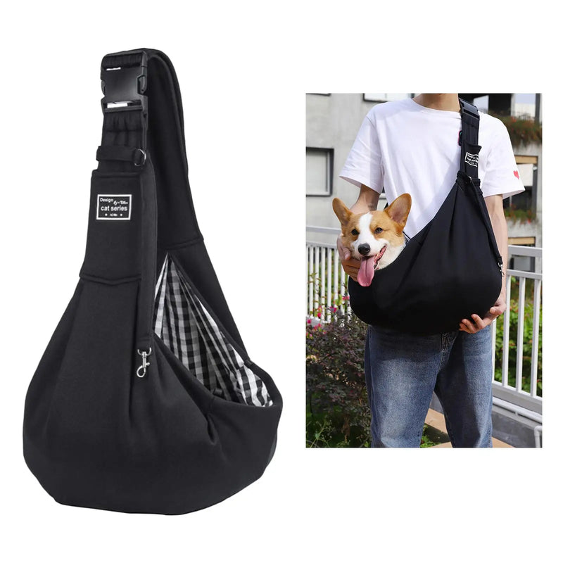 Adjustable Folding Pets Carrier Sling Breathable Pet Outing Bag Shoulder Crossbody Cat Bag Pet Dog Carrier Outdoor Travel