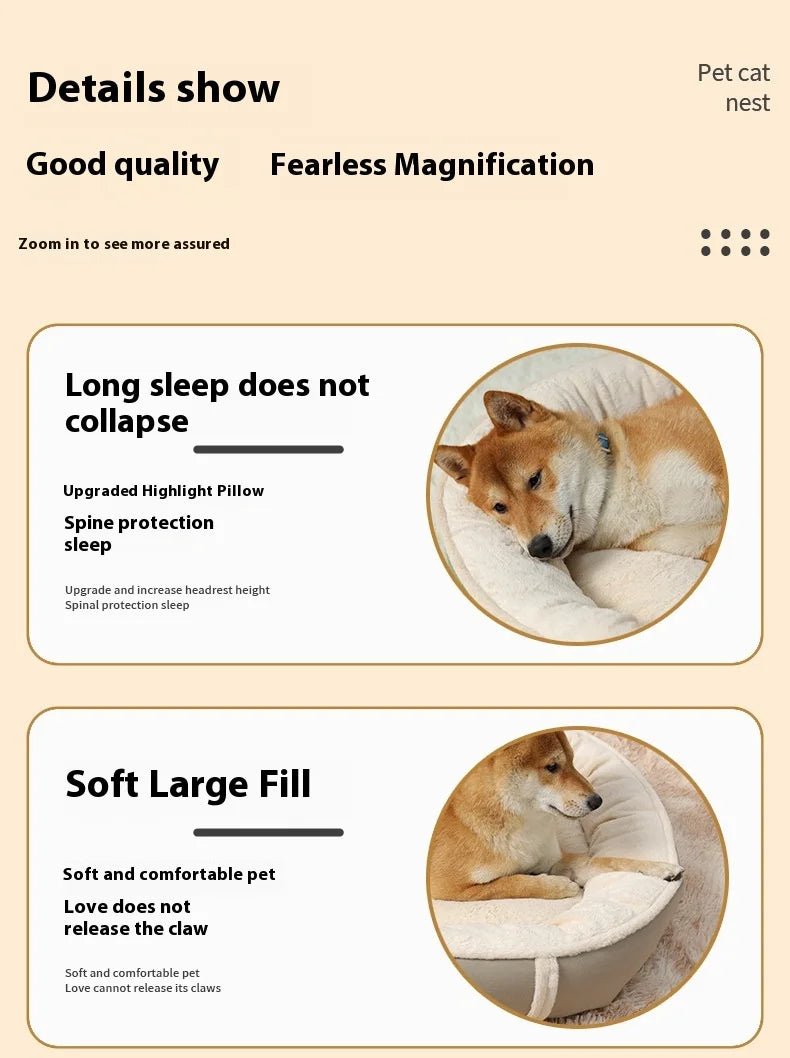 Dog Pet Bed Square Dog Beds For Large Dogs Dog Sofa Beds PP cotton And Anti-Mite Pet Beds Inner Pad Washable Puppy customized