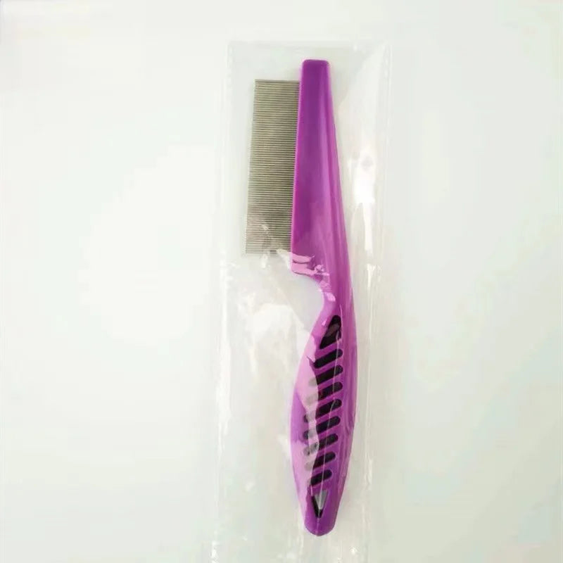 1/2pc Pet Hair Shedding Comb Stainless Steel Flea Comb for Cat Dog Pet Comfort Flea Hair Grooming Comb Dog Brush Grooming Tools