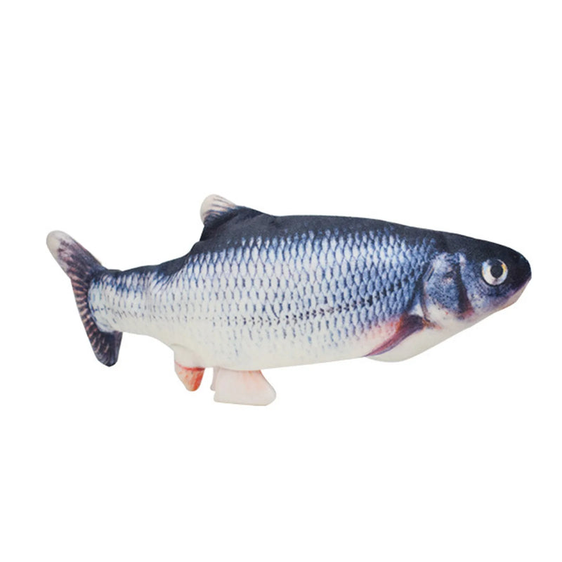 Cat Toys Fish USB Charger Fish Interactive Electric Floppy Fish Cat Toy Realistic Pet Cats Chew Bite Toys Pet Supplies Cats Dog