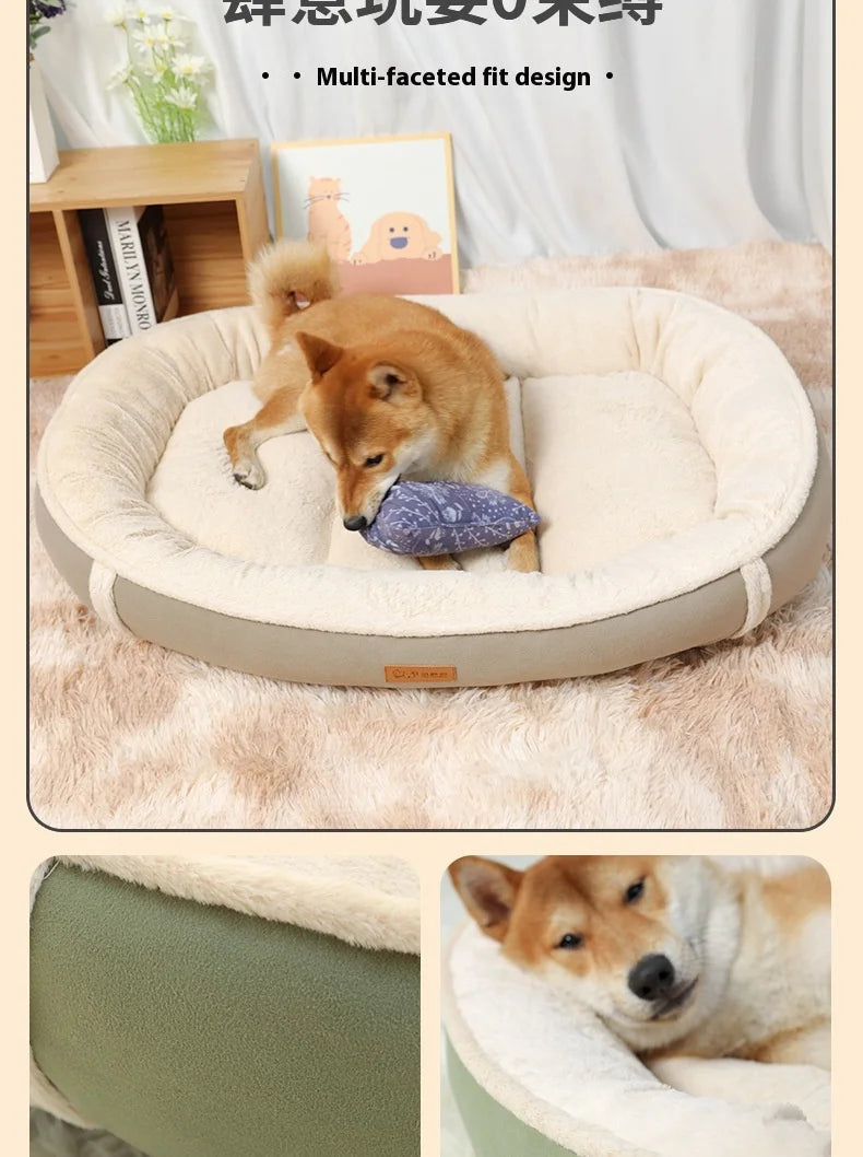 Dog Pet Bed Square Dog Beds For Large Dogs Dog Sofa Beds PP cotton And Anti-Mite Pet Beds Inner Pad Washable Puppy customized