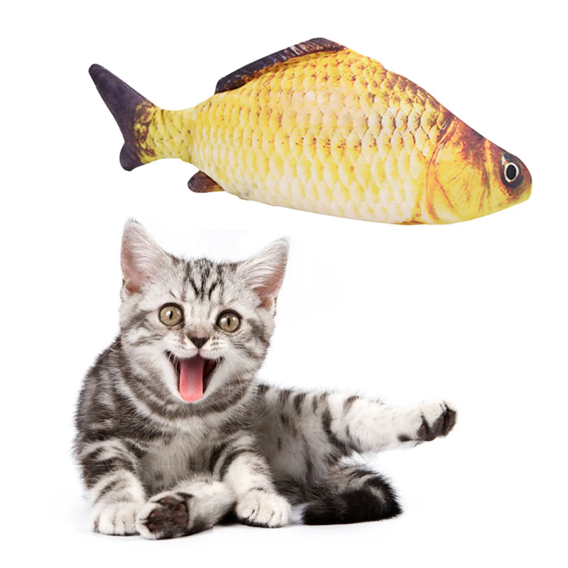 Cat Toys Fish USB Charger Fish Interactive Electric Floppy Fish Cat Toy Realistic Pet Cats Chew Bite Toys Pet Supplies Cats Dog