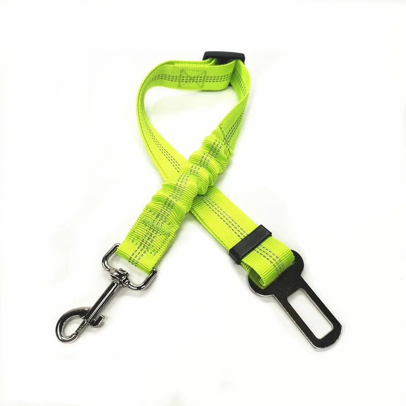 Adjustable Pet Cat Dog Car Seat  Belt Pet Seat Vehicle Dog Harness Lead Clip Safety Lever Traction Dog Collars Dog Accessoires