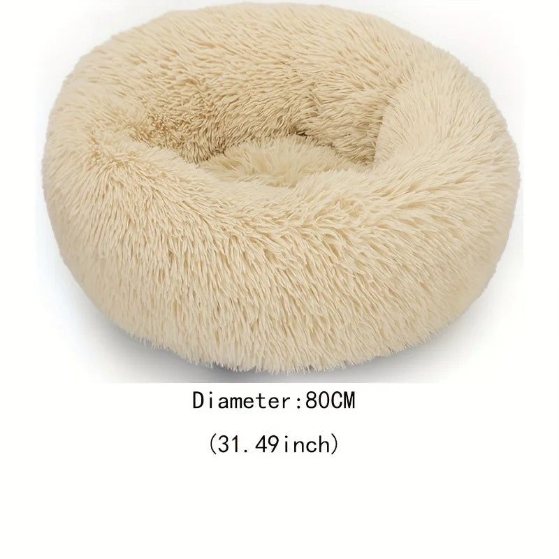 GG Cloud Pet Bed 80cm-Round Happy Walk for Dog and Cat-Maximum Comfort Soft