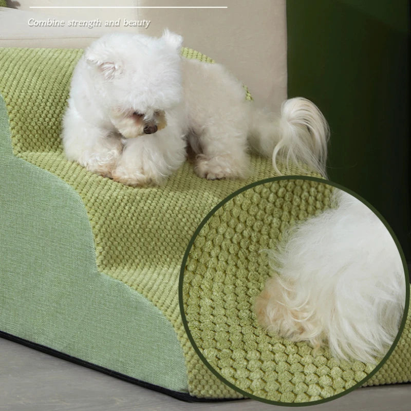 Memory Foam Dog Sofa Stairs Pet 2/3 Steps Stairs for Small Dog Cat Ramp Ladder Anti-slip Puppy Stairs Wholesale