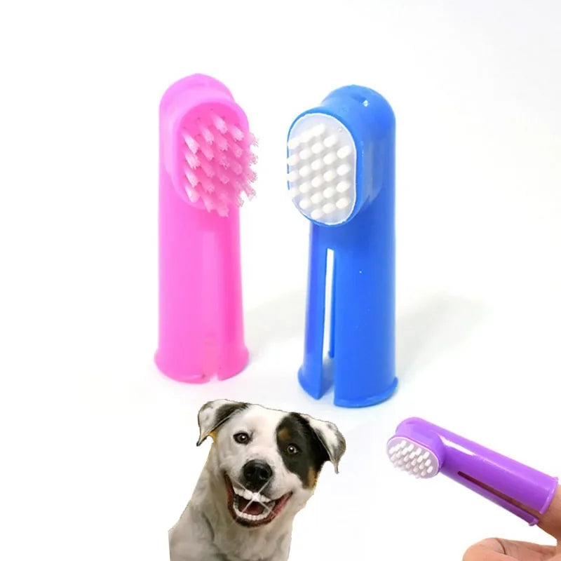 2pcs/set Pet Dog Toothbrush for Dogs Chihuahua Dog Tooth Brush Dog Cat Bad Breath Tartar Teeth Care Massage Hygiene