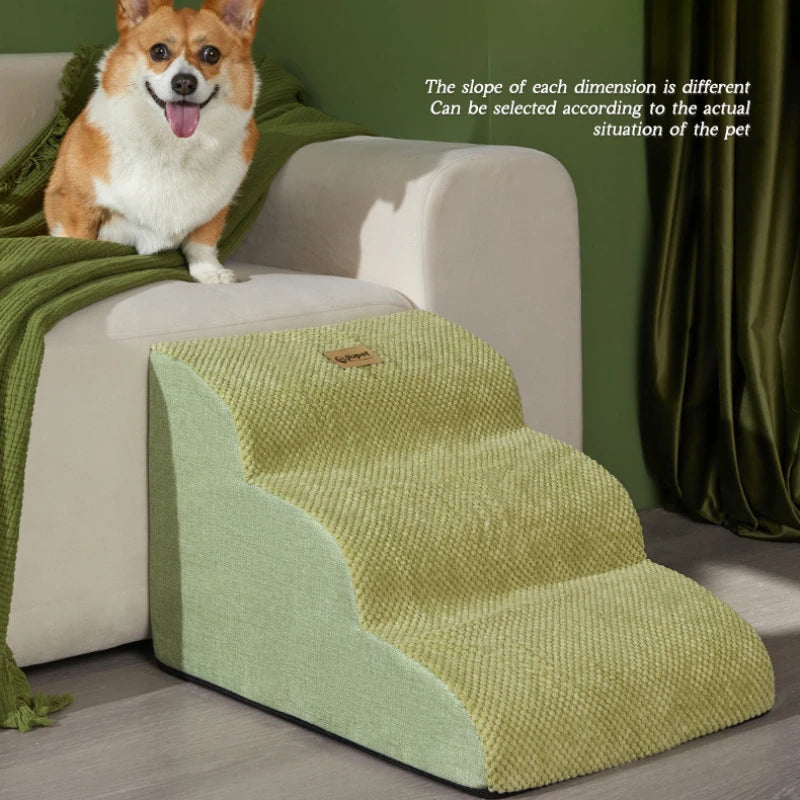 Memory Foam Dog Sofa Stairs Pet 2/3 Steps Stairs for Small Dog Cat Ramp Ladder Anti-slip Puppy Stairs Wholesale