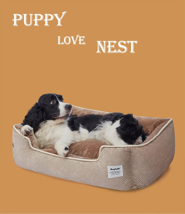 Winter Warmth Thickened Bite Resistant Detachable and Washable Puppy House Beds and Furniture Bed for Dog Cats Supplies Pet Home