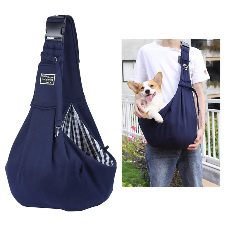 Adjustable Folding Pets Carrier Sling Breathable Pet Outing Bag Shoulder Crossbody Cat Bag Pet Dog Carrier Outdoor Travel